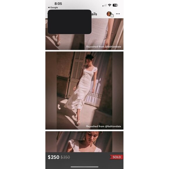 La Maille Sezane Isabelle Maxi Dress Sz XL NWT - Picture 9 of 9